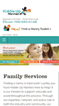 Mobile Screenshot of kiddieupnannies.com